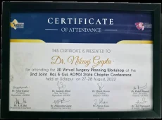 dr nikunj gupta aomsi 3d surgical planning certificate