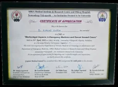 dr nikunj gupta emergency medicine cme certificate