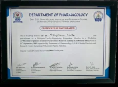 dr nikunj gupta pharmacovigilance workshop certificate